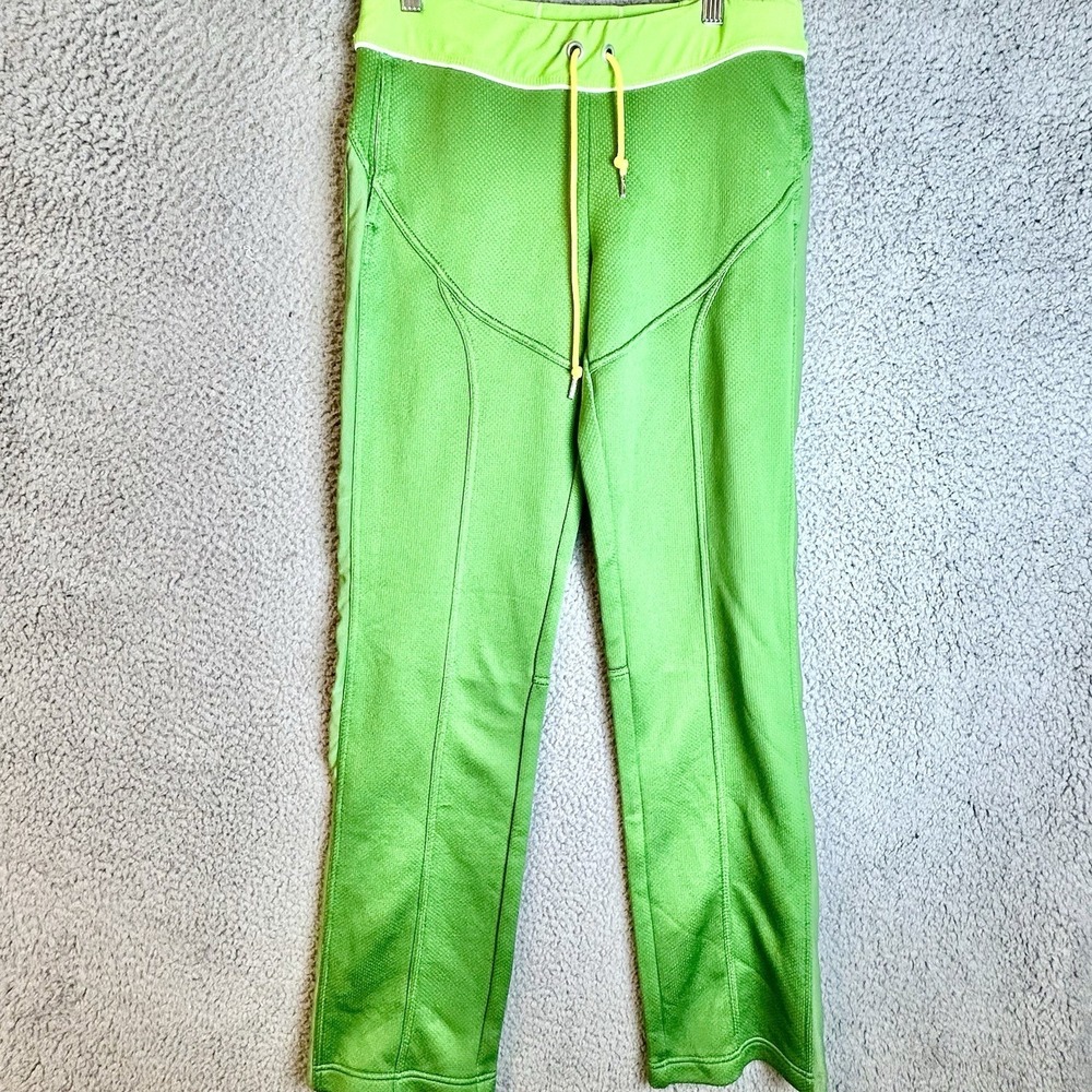 Y2K Nike Fit Dry Joggers Green Retro Track Pants Ladies Size Small